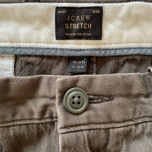 J. Crew straight leg chinos in charcoal grey, 30 waist and 30 length - Picture 3 of 5